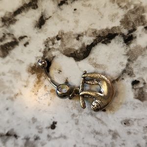 Sloth Belly Button Ring